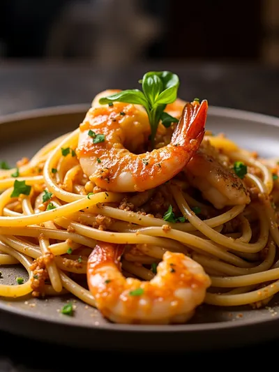 Spicy Garlic Shrimp Pasta