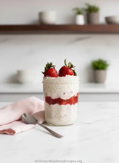 Strawberry Cheesecake Overnight Oats