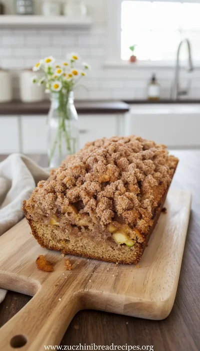 Streusel Apple Zucchini Bread