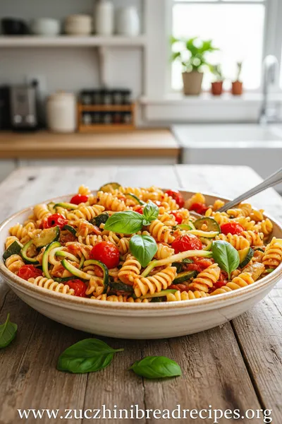 Healthy Tomato Zucchini Pasta Recipe