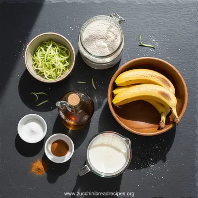 Easy Vegan Zucchini Bread Recipe (Oil-Free & Moist) - ingredients preparation