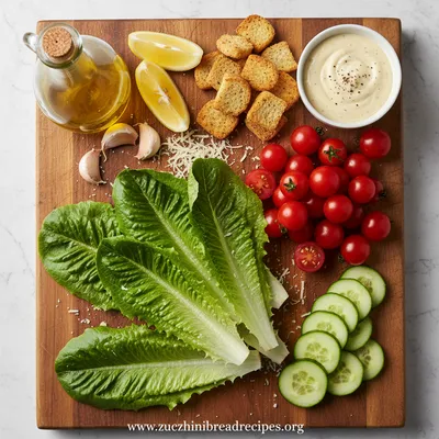 Vegetarian Caesar Salad – Fresh Healthy Twist - cooking process