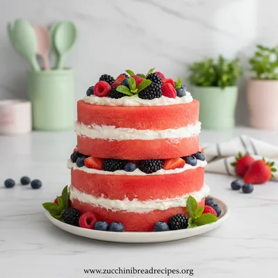 Watermelon Cake – Fresh Summer Dessert