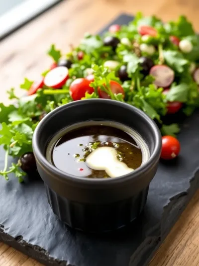 White Balsamic Vinaigrette - Healthy Quick Dressing - cooking process