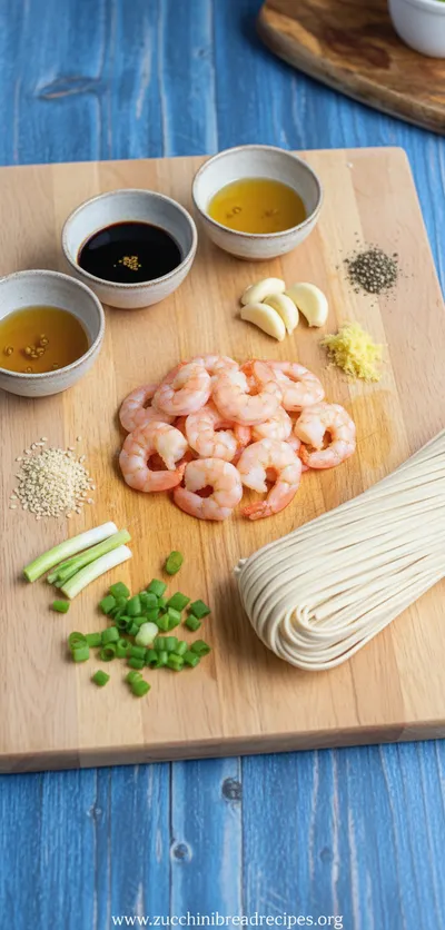 Yaki Udon with Shrimp – Quick Japanese Stir-Fry - cooking process