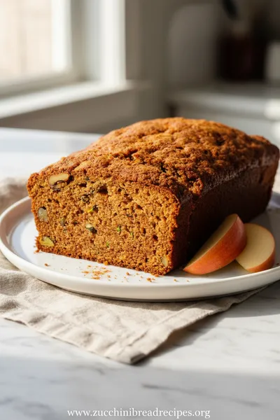 Zucchini Apple Bread - ready to serve
