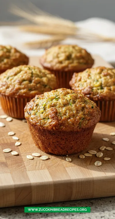 Zucchini Banana Muffins with Oats Recipe