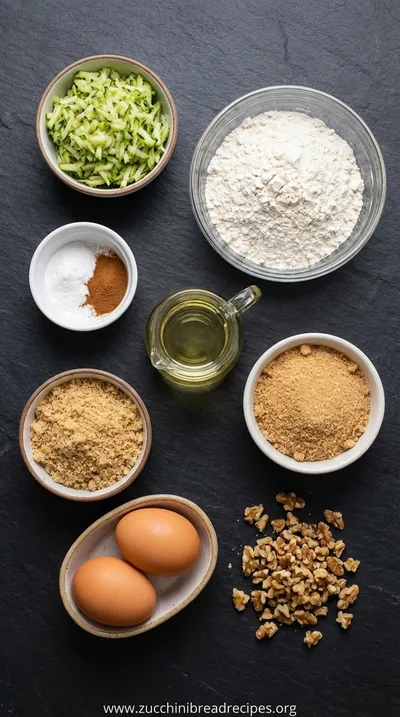Best Ever Zucchini Bread Recipe - ingredients preparation