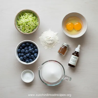 Zucchini Bread With Blueberries Recipe - cooking process