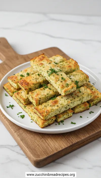 Easy Zucchini Breadsticks Recipe for Beginners - ready to serve