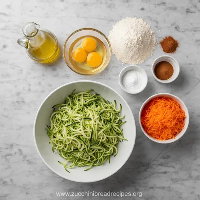 Zucchini Carrot Bread Recipe - cooking process