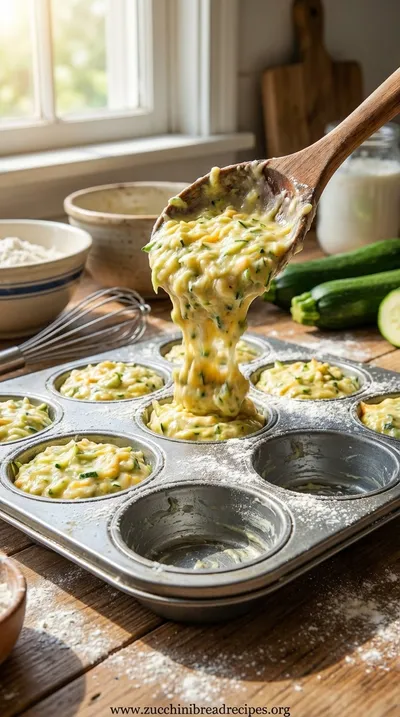 Zucchini Cheese Muffins: Savory, Moist & Easy Snack - cooking process