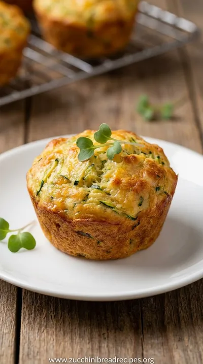 Zucchini Cheese Muffins: Savory, Moist & Easy Snack - ready to serve