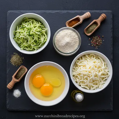 Low-Carb Zucchini Tortillas - Keto and Gluten-Free - ingredients preparation