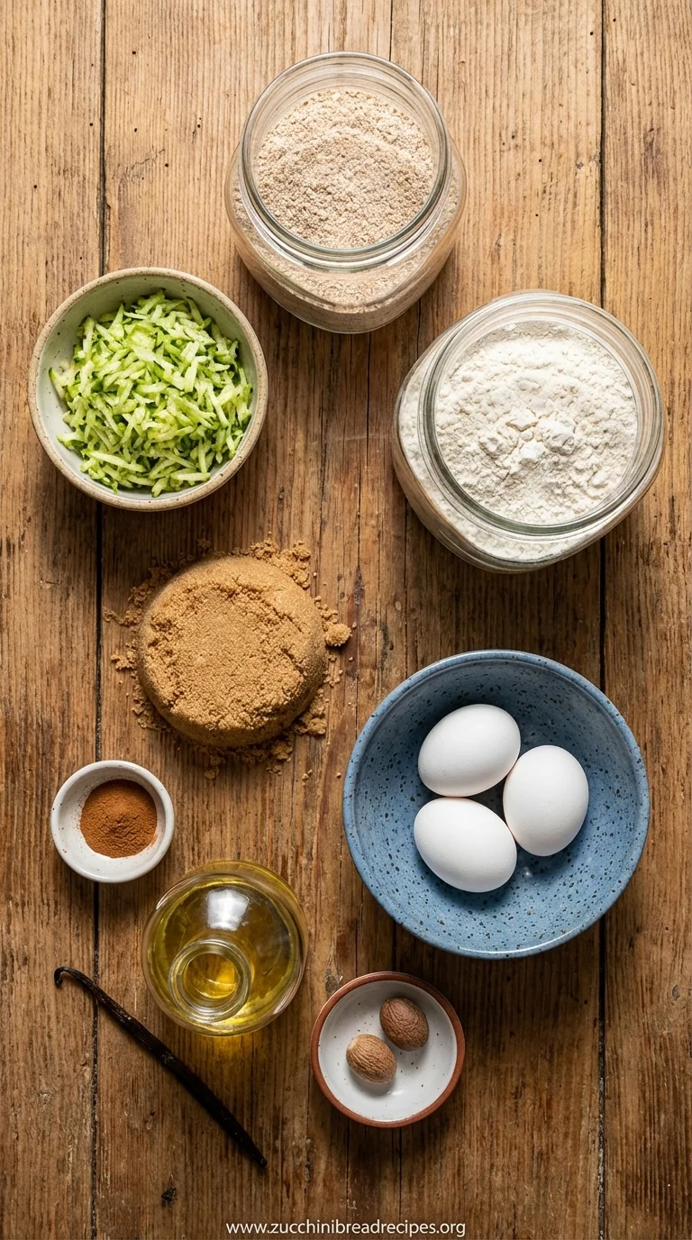 Mom's Zucchini Bread: Moist and Delicious Recipe - ingredients preparation