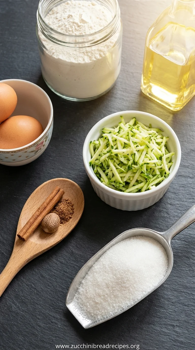 Best Zucchini Bread Recipe: Moist & Flavorful - ingredients preparation