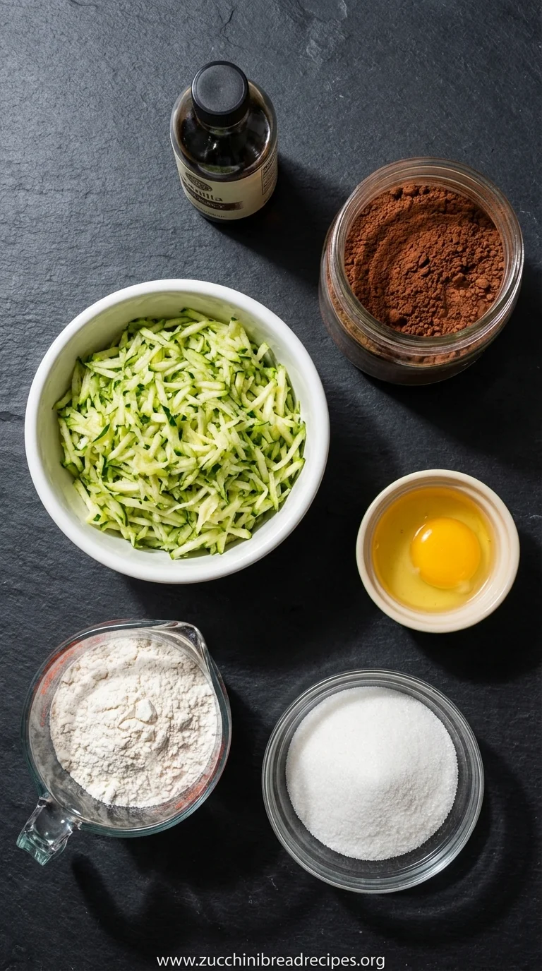 The Best Zucchini Brownies: Moist, Rich & Chocolatey - ingredients preparation