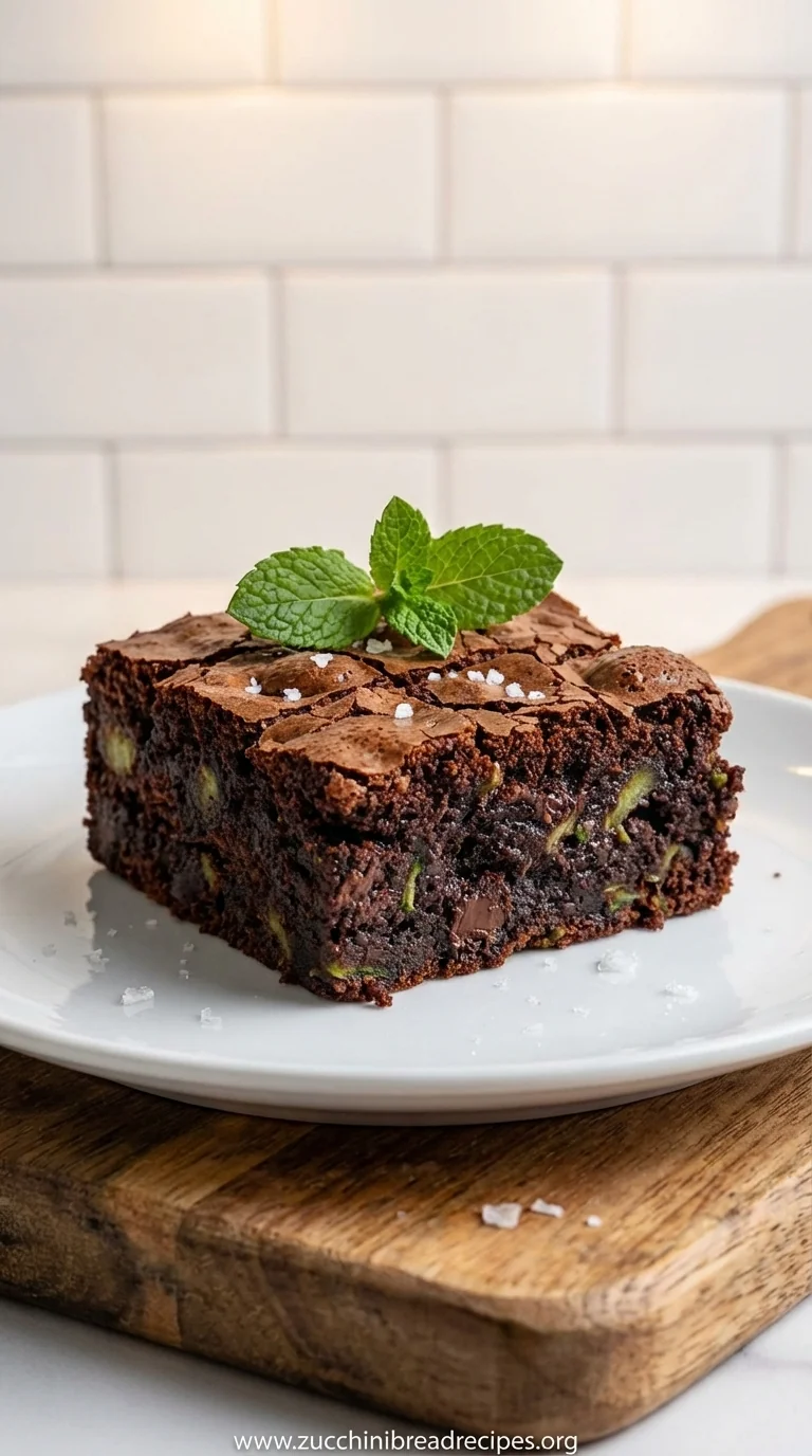 The Best Zucchini Brownies: Moist, Rich & Chocolatey - ready to serve