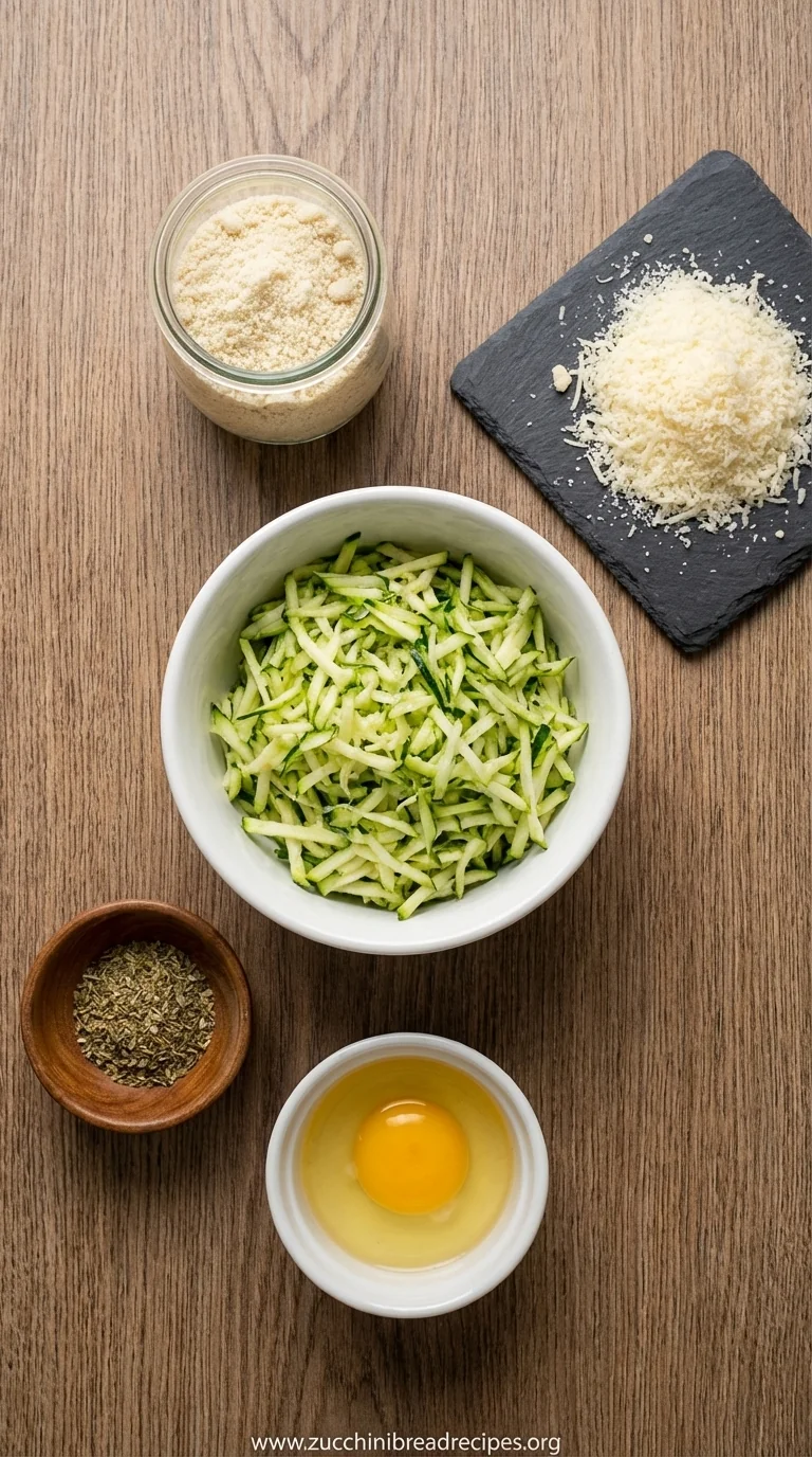 Easy Zucchini Pizza Crust Recipe - Healthy & Low Carb - ingredients preparation